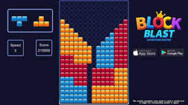 the game provides you with simple block shapes